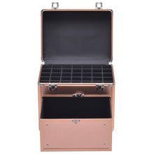 Load image into Gallery viewer, Gymax Nail Accessories Organizer Makeup Case Polish Travel Box Panel With Drawer
