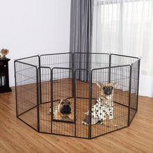 Load image into Gallery viewer, Gymax 40&#39;&#39; 8 Metal Panel Heavy Duty Pet Playpen Dog Exercise Pen Cat Fence Safety Gate
