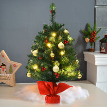 Load image into Gallery viewer, Gymax 24&#39;&#39; Pre-Lit PVC Christmas Tree Battery Operated Tabletop LED Lights Holiday Decor
