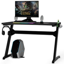 Load image into Gallery viewer, Gymax Gaming Desk Computer Studio Desk PC Table Z Shape Gamer Workstation w/Mousepad
