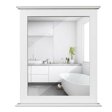 Load image into Gallery viewer, Gymax Bathroom Wall Mirror W/Shelf Square Vanity Makeup Mirror Multipurpose Usage
