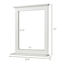 Load image into Gallery viewer, Gymax Bathroom Wall Mirror W/Shelf Square Vanity Makeup Mirror Multipurpose Usage
