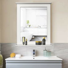 Load image into Gallery viewer, Gymax Bathroom Wall Mirror W/Shelf Square Vanity Makeup Mirror Multipurpose Usage
