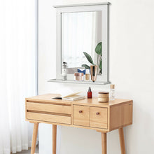 Load image into Gallery viewer, Gymax Bathroom Wall Mirror W/Shelf Square Vanity Makeup Mirror Multipurpose Usage
