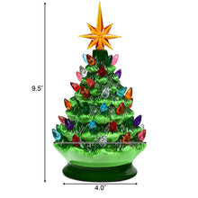 Load image into Gallery viewer, Gymax 9.5 Inch Artificial Christmas Tree Mini Ceramic Tabletop Tree Home Decor

