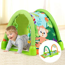 Load image into Gallery viewer, Gymax 4-in-1 Green Activity Play Mat Baby Activity Center w/3 Hanging Toys
