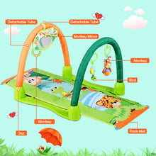 Load image into Gallery viewer, Gymax 4-in-1 Green Activity Play Mat Baby Activity Center w/3 Hanging Toys
