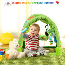 Load image into Gallery viewer, Gymax 4-in-1 Green Activity Play Mat Baby Activity Center w/3 Hanging Toys
