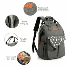 Load image into Gallery viewer, Gymax Diaper Bag Waterproof Baby Nappy Backpack w/USB Charging Port
