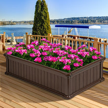 Load image into Gallery viewer, Gymax 2 PCS Raised Garden Bed Rectangle Plant Box Planter Flower Vegetable Brown
