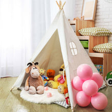 Load image into Gallery viewer, Gymax 5.5ft Portable Cotton Kids&#39; Play Tent Indian Tent Game Sleeping House Boys Girls
