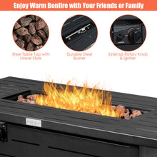 Load image into Gallery viewer, Gymax 42&#39;&#39; Rectangular Propane Gas Fire Pit 60,000 Btu Heater Outdoor Table W/ Cover
