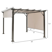 Load image into Gallery viewer, Gymax 10&#39; X 10&#39; Pergola Kit Metal Frame Gazebo &amp;Canopy Cover Patio Furniture Shelter
