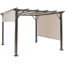 Load image into Gallery viewer, Gymax 10&#39; X 10&#39; Pergola Kit Metal Frame Gazebo &amp;Canopy Cover Patio Furniture Shelter

