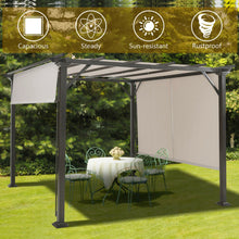 Load image into Gallery viewer, Gymax 10&#39; X 10&#39; Pergola Kit Metal Frame Gazebo &amp;Canopy Cover Patio Furniture Shelter
