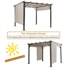 Load image into Gallery viewer, Gymax 10&#39; X 10&#39; Pergola Kit Metal Frame Gazebo &amp;Canopy Cover Patio Furniture Shelter
