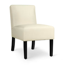 Load image into Gallery viewer, Gymax Accent Chair Fabric Upholstered Leisure Chair Single Sofa with Wooden Legs Beige
