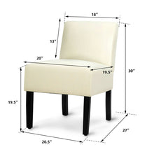 Load image into Gallery viewer, Gymax Accent Chair Fabric Upholstered Leisure Chair Single Sofa with Wooden Legs Beige
