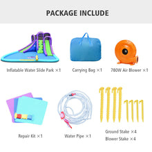 Load image into Gallery viewer, Gymax Inflatable Water Park Octopus Bounce House Dual Slide Climbing Wall W/ Blower
