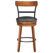 Load image into Gallery viewer, Gymax 25.5&#39;&#39; BarStool Swivel Counter Height kitchen Dining Bar Chair w/Rubber Wood Legs

