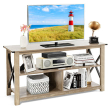 Load image into Gallery viewer, Gymax 3-Tier TV Stand Entertainment Center for TV&#39;s up to 55&#39;&#39; w/ Open Shelves
