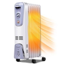 Load image into Gallery viewer, Gymax 1500W Oil Filled Space Heater Radiator w/ Adjustable Thermostat Home Office
