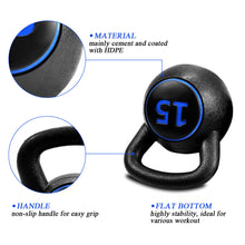 Load image into Gallery viewer, Gymax 3PC Vinyl Kettlebell Kit Body Muscles Training Weights Set
