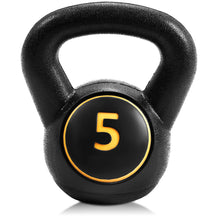 Load image into Gallery viewer, Gymax 3PC Vinyl Kettlebell Kit Body Muscles Training Weights Set
