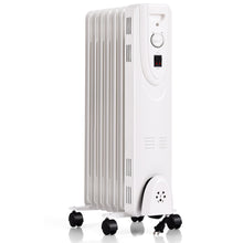 Load image into Gallery viewer, Gymax 1500W Portable Oil Filled Radiator Space Heater w/ Wheels Adjustable Thermostat
