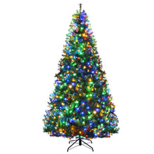 Load image into Gallery viewer, Gymax 5-9FT Pre-Lit Christmas Tree Hinged Artificial Tree w/ Metal Stand LED Lights
