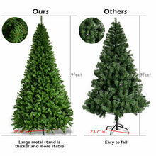 Load image into Gallery viewer, Gymax 9FT Christmas Tree Hinged Artificial Tree Indoor Outdoor w/ Metal Stand
