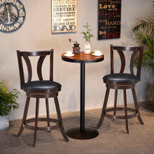 Load image into Gallery viewer, Gymax Set of 2 Swivel Bar stool 24&#39;&#39; Counter Height Leather Padded Dining Kitchen Chair

