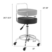 Load image into Gallery viewer, Gymax Set of 2 Pneumatic Work Stool Adjustable Swivel Task Chair Lab Spa Office Salon
