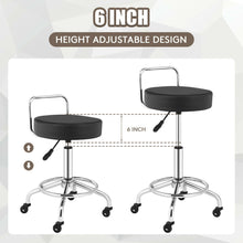 Load image into Gallery viewer, Gymax Set of 2 Pneumatic Work Stool Adjustable Swivel Task Chair Lab Spa Office Salon
