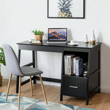 Load image into Gallery viewer, Gymax 47.5&#39;&#39; Computer Desk Trestle Desk Writing Study Workstation w/ 2 Drawers

