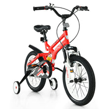 Load image into Gallery viewer, Gymax 16&#39;&#39; Kids Bike Toddlers Adjustable Freestyle Bicycle w/ Training Wheels
