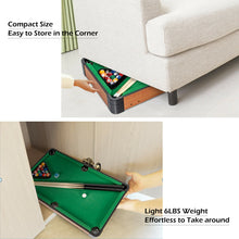 Load image into Gallery viewer, Gymax 24&#39;&#39; Mini Tabletop Pool Table Set Indoor Billiards Table w/Accessories
