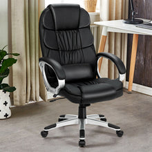 Load image into Gallery viewer, Gymax Ergonomic Office Task Chair High Back Leather Swivel w/ Lumbar Support
