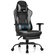 Load image into Gallery viewer, Gymax Massage Gaming Chair Racing Computer Task Chair Recliner w/Footrest
