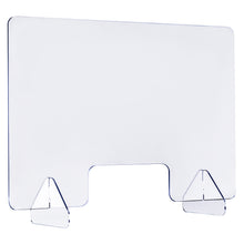 Load image into Gallery viewer, Gymax 2PCS 24&#39;&#39; x 16&#39;&#39; Protective Plexiglass Sneeze Guard Acrylic Shield for Counter
