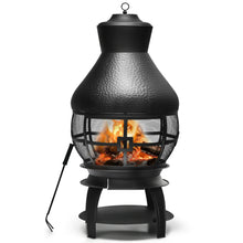Load image into Gallery viewer, Gymax Patio Fire Pit Chimenea Fireplace Wood Burning Heater Garden Backyard
