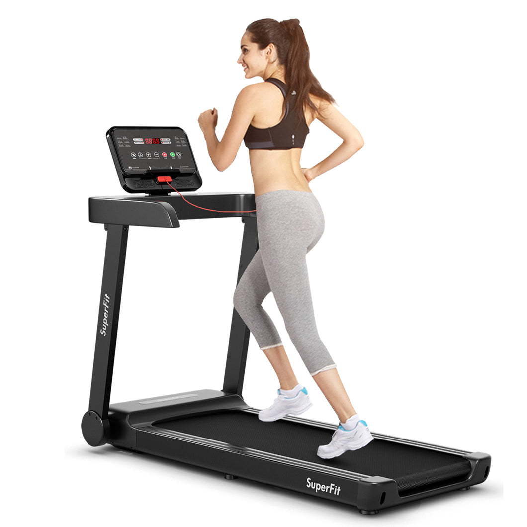 Gymax 2.25HP Electric Motorized Running Machine Treadmill w/ LED Display App Control