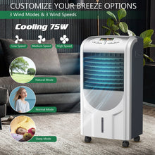 Load image into Gallery viewer, Gymax Air Cooler Heater Portable Evaporative Air Conditioner Fan Filter Humidifier
