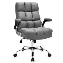 Load image into Gallery viewer, Gymax High Back Big &amp; Tall Office Chair Adjustable Swivel w/Flip-up Arm
