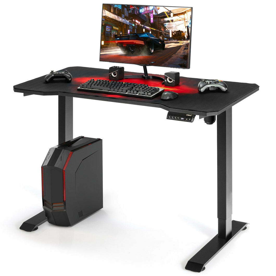 Gymax Electric Standing Gaming Desk Sit to Stand Height Adjustable Splice Board