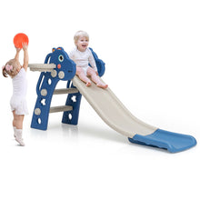 Load image into Gallery viewer, Gymax 3 in 1 Kids Slide Baby Play Climber Slide Set w/Basketball Hoop
