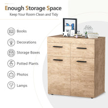 Load image into Gallery viewer, Gymax Free Standing Storage Cabinet Floor Cabinet w/ 2 Drawers Doors &amp; Shelves
