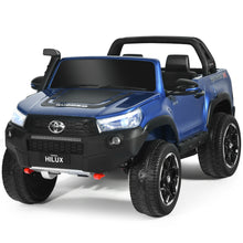 Load image into Gallery viewer, Gymax 24V Licensed Toyota Hilux Ride On Truck Car 2-Seater 4WD w/ Remote Painted Blue
