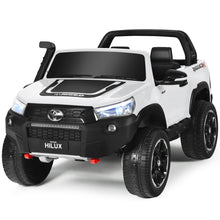 Load image into Gallery viewer, Gymax 24V Licensed Toyota Hilux Ride On Truck Car 2-Seater 4WD w/ Remote Control White
