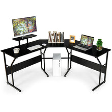 Load image into Gallery viewer, Gymax 88.5&#39;&#39; L Shaped Reversible Computer Desk 2 Person Long Table Monitor Stand
